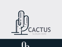 Vintage Cactus tree plant Logo nature design, desert plant vector illustration