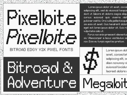 Bitroad Edgy Y2K Pixel Font