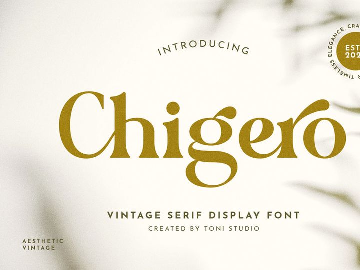 Chigero - modern vintage