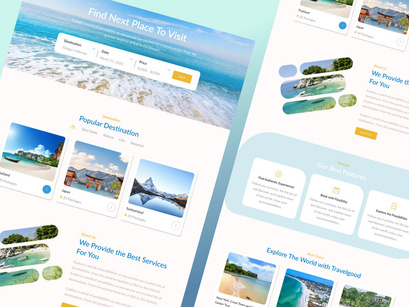 Travelgood - Travel Agency Website Landing Page Design