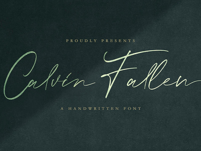 Calvin Fallen - Handwritten Signature Font