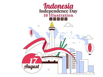 10 Indonesia Independence Day Illustration