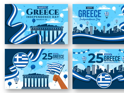 12 Greece Independence Day Illustration