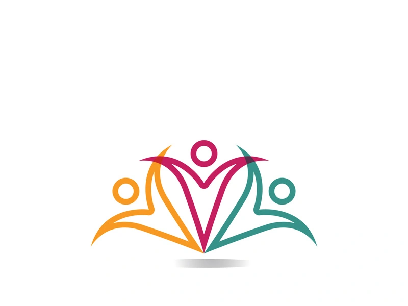 Community, network and social icon design template