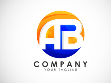 Initial Letter A B Logo Design Vector Template. Graphic Alphabet Symbol For Corporate Business Identity preview picture
