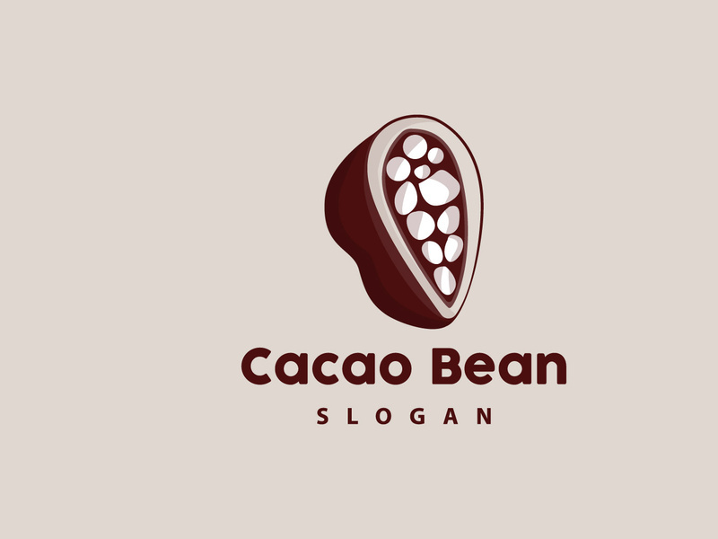 Cacao Logo, Cocoa Fruit Plant Logo