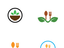 Spoon and fork logo design.