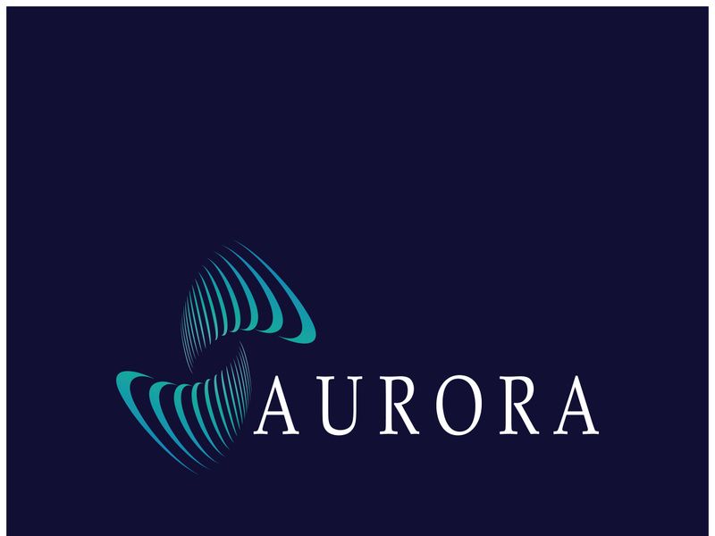 aurora logo design icon illustration vector template
