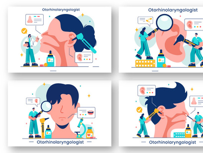 12 Otorhinolaryngologist Illustration