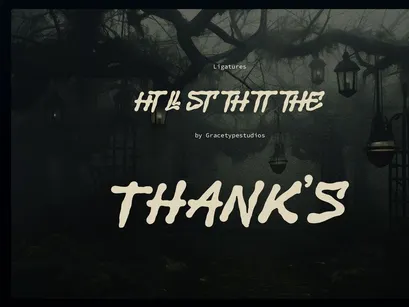 Derelict | Display Horror Font
