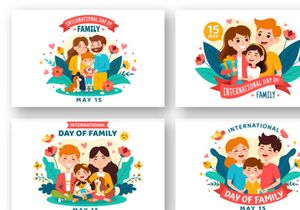 12 International Day of Family Illustration