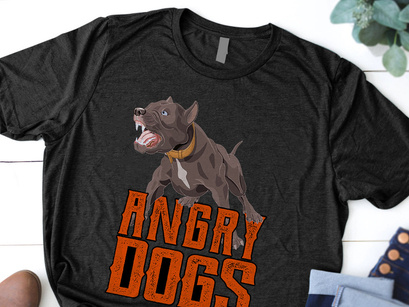 Download Dog T-shirt Design With Free Mockup by T-Shirt Designer ~ EpicPxls