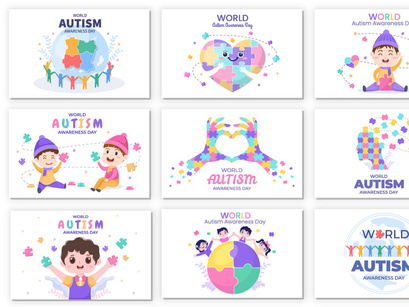 30 World Autism Awareness Day Illustration