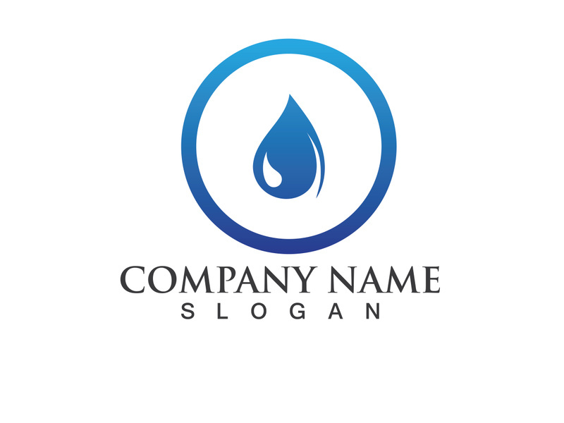 Water drop Logo Template vector