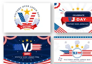 12 Victory Over Japan Day Illustration