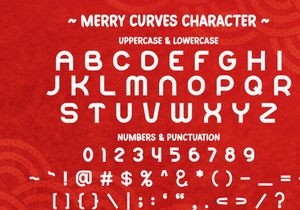 Merry Curves - Christmas Display Font