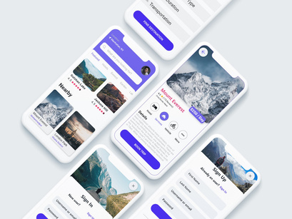 Travel App UI concept