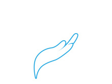 hand care logo and symbol vector