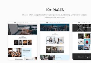 Landing Page PSD Figma Template "Busin One"