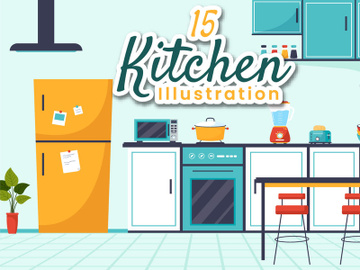 15 Kitchen Architecture Illustration preview picture