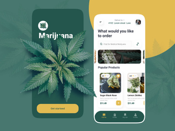Medical Marijuana App design preview picture
