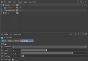 Slicer | Fully Rigged Free Cinema 4D Scene File