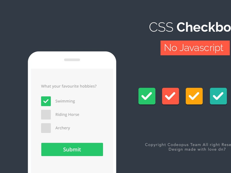 Modified Checkbox Image in CSS without Javascript