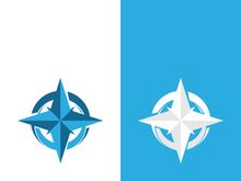 Compass logo template vector icon illustration design