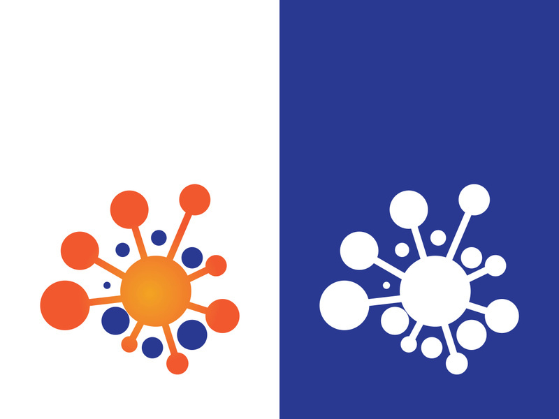 Molecule symbol logo template vector illustration design