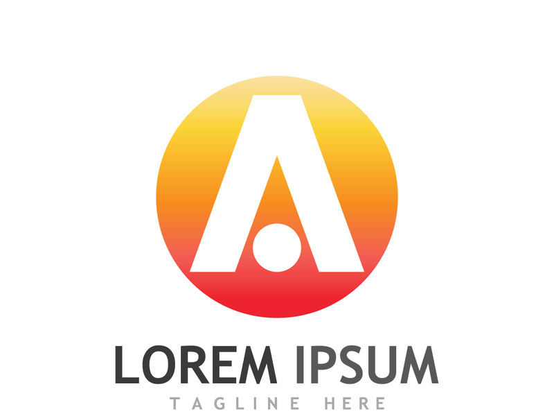 modern and creative initial letter A logo.