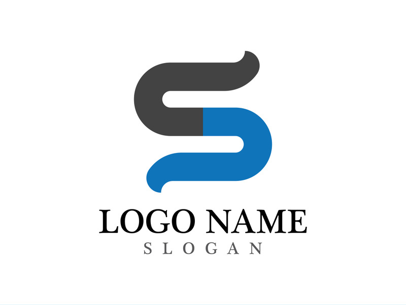 Business corporate S letter logo design vector