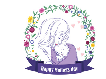 Happy Mother's Day SVG illustration preview picture