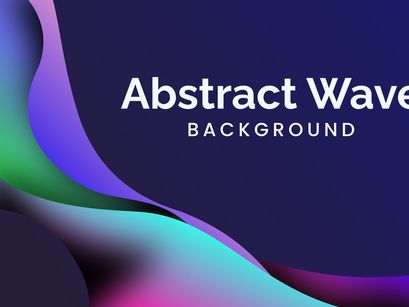 Colorful Gradient Background Wave