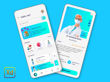 Doctor Consultation - Mobile App UI. preview picture