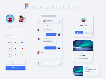 Neumorphism UI Kit 1.0