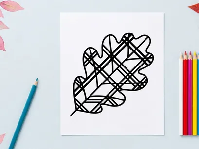 Decorative leaf-shaped wire sculpture for home decor. Artistic metal wall art piece for modern interiors.