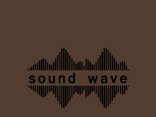 Sound waves logo background modern music vector image