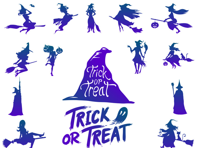 Collection : Witch Halloween Silhouette
