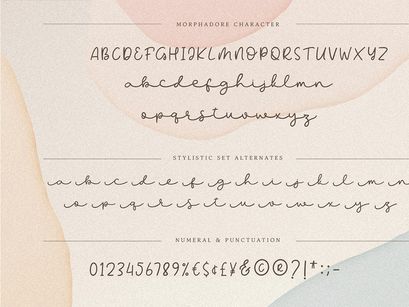 Morphadore - Longtail Script
