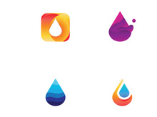 Water drop Logo Template vector illustration design