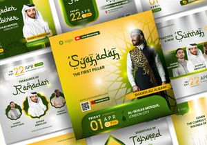 Webinar Social Media Post template for Holy Ramadan Event