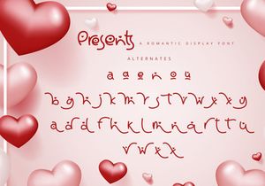 Presents - Romantic Display Font
