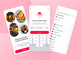 Onboarding Foodie Eats App screen. preview picture
