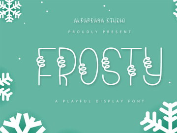 Frosty - Playful Display Font preview picture