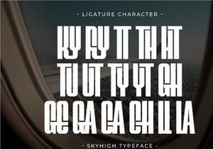 Skyhigh - Condensed Sans Serif