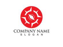 Creative Compass Concept Logo Design Template