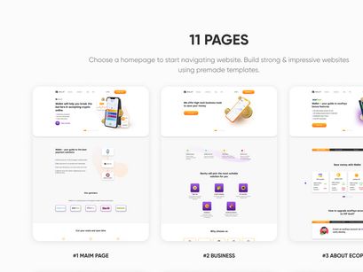E-wallet Crypto Trading UI Template Figma Photoshop