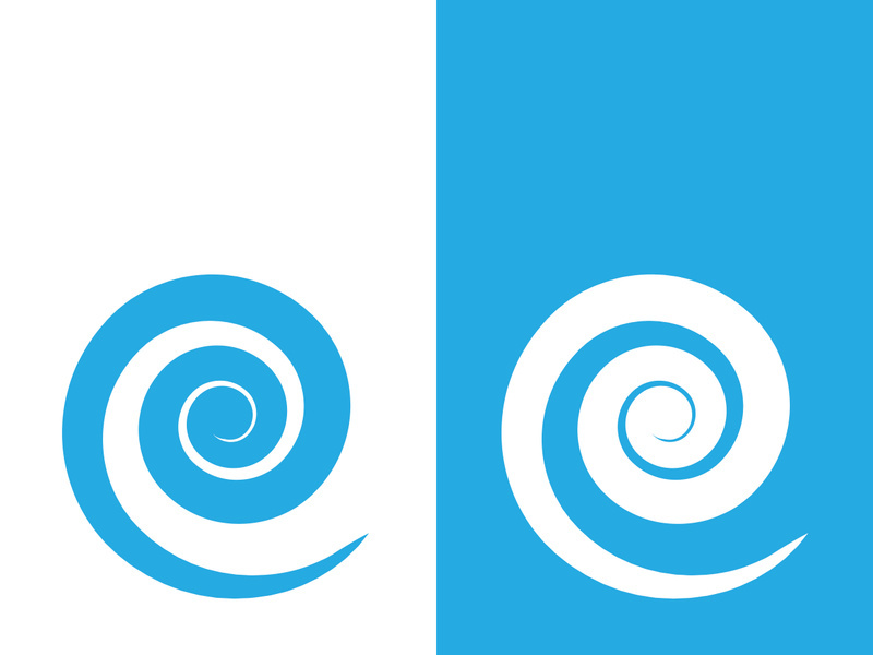 Wave beach vector illustration design logo