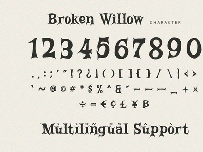 Broken Willow - Display Font