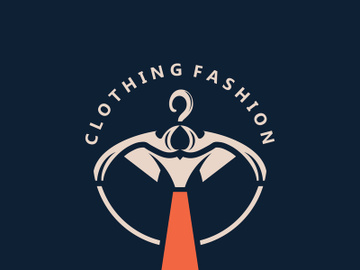 Clothing and Fashion logo design hanger concept, creative simple fashion shop business fashion vector beauty preview picture